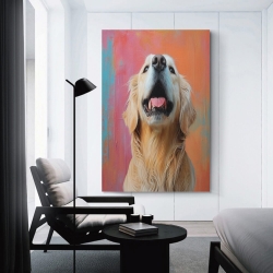 Golden Retriever Peinture sur toile sans cadre, impressions posters art mural pour déco maison chambre bureau