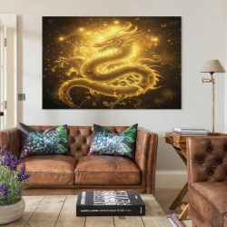 Dragon Peinture sur toile sans cadre, impressions posters art mural pour déco maison chambre bureau