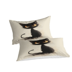 Chat persan Housse de Couette Imprimée 3D Douce 3 Pièces Literie Garçons Filles