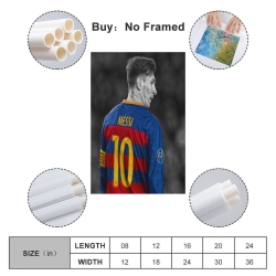 Lionel Messi Peinture sur toile sans cadre, impressions posters art mural pour déco maison chambre bureau