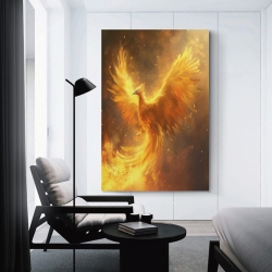 Phénix Peinture sur toile sans cadre, impressions posters art mural pour déco maison chambre bureau