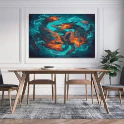 Loup Peinture sur toile sans cadre, impressions posters art mural pour déco maison chambre bureau