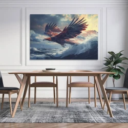 Aquila Pittura su tela senza cornice, stampe di poster arte murale per arredo casa camera ufficio