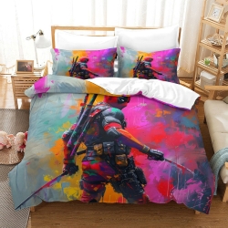 Deadpool Marvel Housse de Couette Imprimée 3D Douce 3 Pièces Literie Garçons Filles