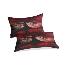 Arbre de vie Housse de Couette Imprimée 3D Douce 3 Pièces Literie Garçons Filles