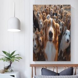 Australischer Schäferhund Unrahmtes Leinwandbild, Wandkunst-Poster-Drucke für Zuhause, Schlafzimmer, Büro Dekoration