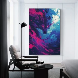 Lupo Pittura su tela senza cornice, stampe di poster arte murale per arredo casa camera ufficio