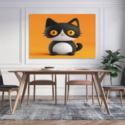 Chat Peinture sur toile sans cadre, impressions posters art mural pour déco maison chambre bureau