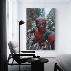 Marvel Deadpool Peinture sur toile sans cadre, impressions posters art mural pour déco maison chambre bureau