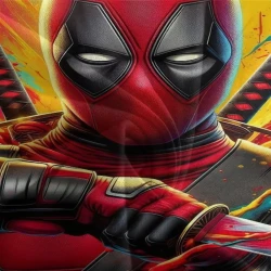 Deadpool Marvel Housse de Couette Imprimée 3D Douce 3 Pièces Literie Garçons Filles