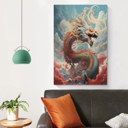 oriental Dragon Peinture sur toile sans cadre, impressions posters art mural pour déco maison chambre bureau