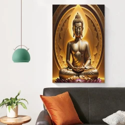 Bouddha Peinture sur toile sans cadre, impressions posters art mural pour déco maison chambre bureau