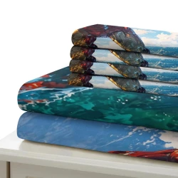 Avengers Iron Man Copripiumino Stampato 3D Morbido 3 Pezzi Biancheria da Letto per Ragazzi Ragazze
