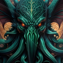 Mythe de l'horreur Cthulhu Housse de Couette Imprimée 3D Douce 3 Pièces Literie Garçons Filles