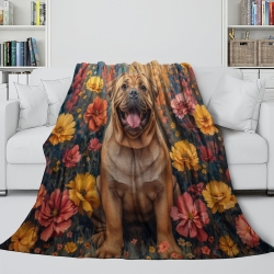 French Bulldog 3D Printed Fleece Throw Blanket Soft Cozy Blanket for Couch Sofa Bed Office