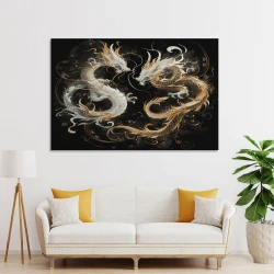 Dragon Peinture sur toile sans cadre, impressions posters art mural pour déco maison chambre bureau