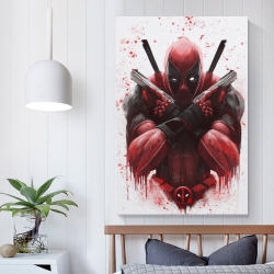 Marvel Deadpool Peinture sur toile sans cadre, impressions posters art mural pour déco maison chambre bureau