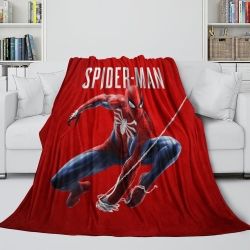 Avengers Spider-Man Plaid en Polaire Imprimé 3D Couverture Douce Confortable pour Canapé Lit Bureau