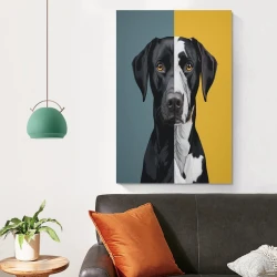 Labrador Chien Peinture sur toile sans cadre, impressions posters art mural pour déco maison chambre bureau