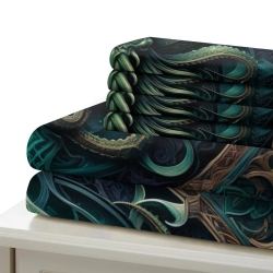 Mythe de l'horreur Cthulhu Housse de Couette Imprimée 3D Douce 3 Pièces Literie Garçons Filles