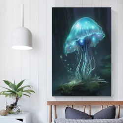Méduse Peinture sur toile sans cadre, impressions posters art mural pour déco maison chambre bureau