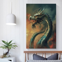 oriental Dragon Peinture sur toile sans cadre, impressions posters art mural pour déco maison chambre bureau
