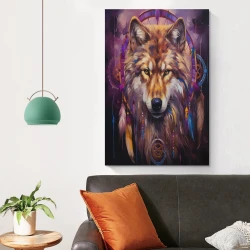 Lupo Pittura su tela senza cornice, stampe di poster arte murale per arredo casa camera ufficio