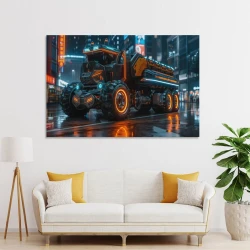 Grande camion Pittura su tela senza cornice, stampe di poster arte murale per arredo casa camera ufficio