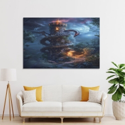 Dragon Peinture sur toile sans cadre, impressions posters art mural pour déco maison chambre bureau