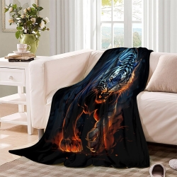 Tiger 3D Printed Fleece Throw Blanket Soft Cozy Blanket for Couch Sofa Bed Office