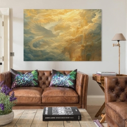 Phénix Peinture sur toile sans cadre, impressions posters art mural pour déco maison chambre bureau