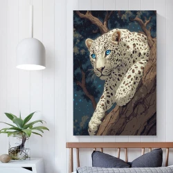 Léopard Peinture sur toile sans cadre, impressions posters art mural pour déco maison chambre bureau