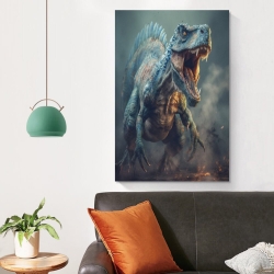 Dinosaure Peinture sur toile sans cadre, impressions posters art mural pour déco maison chambre bureau