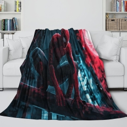 Avengers Spider-Man Plaid en Polaire Imprimé 3D Couverture Douce Confortable pour Canapé Lit Bureau