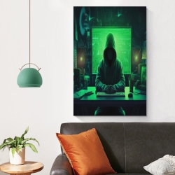 Hacker Peinture sur toile sans cadre, impressions posters art mural pour déco maison chambre bureau