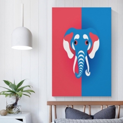 Éléphant Peinture sur toile sans cadre, impressions posters art mural pour déco maison chambre bureau