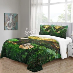 Aigle Housse de Couette Imprimée 3D Douce 3 Pièces Literie Garçons Filles