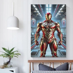 Avengers Iron Man Pittura su tela senza cornice, stampe di poster arte murale per arredo casa camera ufficio