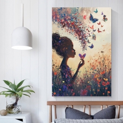 Papillon Peinture sur toile sans cadre, impressions posters art mural pour déco maison chambre bureau