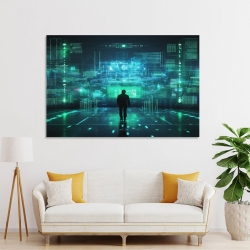 Hacker Peinture sur toile sans cadre, impressions posters art mural pour déco maison chambre bureau