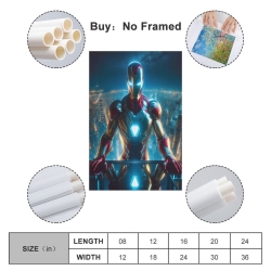 Avengers Iron Man Peinture sur toile sans cadre, impressions posters art mural pour déco maison chambre bureau