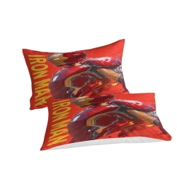 Avengers Iron Man Housse de Couette Imprimée 3D Douce 3 Pièces Literie Garçons Filles