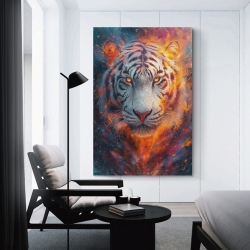 Tigre Peinture sur toile sans cadre, impressions posters art mural pour déco maison chambre bureau