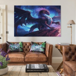 occidentale Drago Pittura su tela senza cornice, stampe di poster arte murale per arredo casa camera ufficio