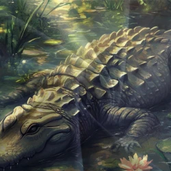 Crocodile Housse de Couette Imprimée 3D Douce 3 Pièces Literie Garçons Filles
