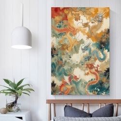 Dragon Peinture sur toile sans cadre, impressions posters art mural pour déco maison chambre bureau