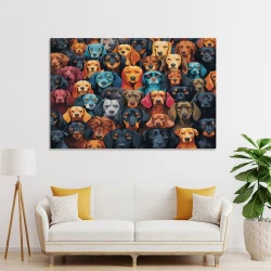 Golden Retriever Peinture sur toile sans cadre, impressions posters art mural pour déco maison chambre bureau