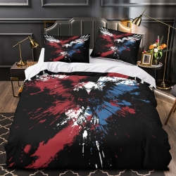 Aigle Housse de Couette Imprimée 3D Douce 3 Pièces Literie Garçons Filles