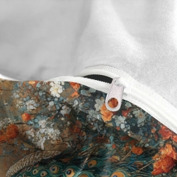 Paon Housse de Couette Imprimée 3D Douce 3 Pièces Literie Garçons Filles