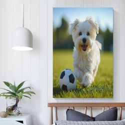 Maltese Chien Peinture sur toile sans cadre, impressions posters art mural pour déco maison chambre bureau
